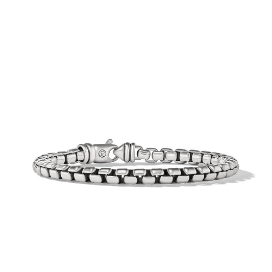 Box Chain Bracelet in Sterling Silver