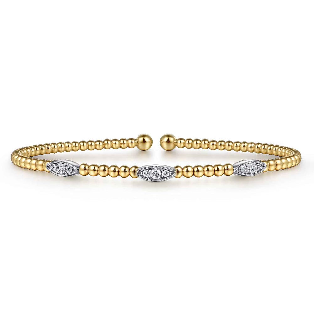Bujukan Diamond Marquise Stations Bangle