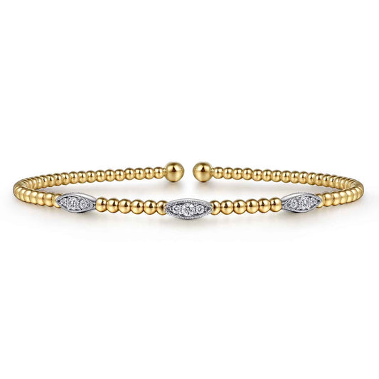 Bujukan Diamond Marquise Stations Bangle