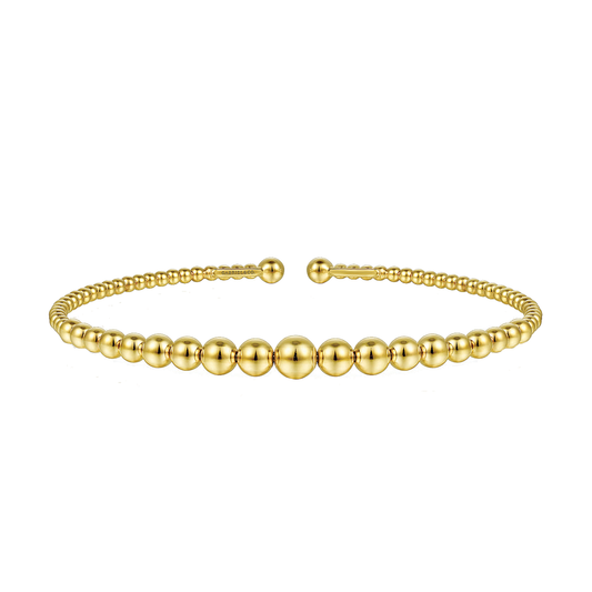 Graduated Beaded Bangle Bracelet