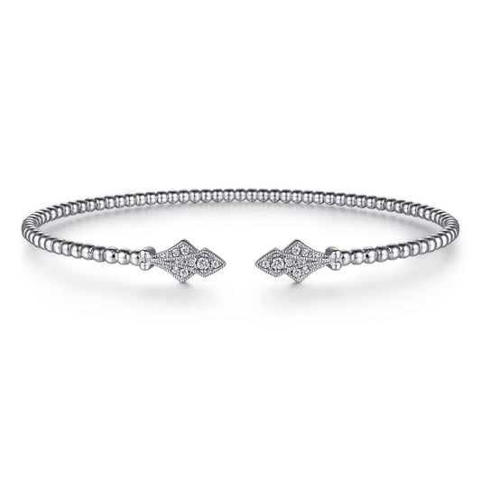 White Gold Bujukan Diamond Split Cuff
