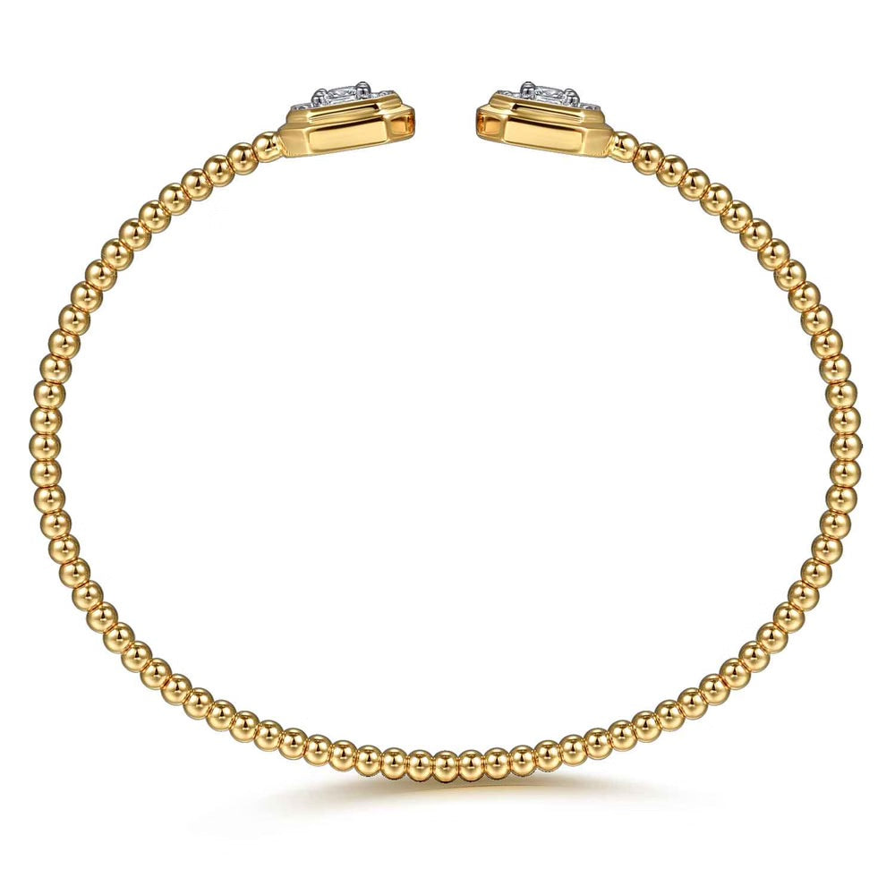 Bujukan And Diamond Split Bangle with Round, Princess and Baguette Diamonds