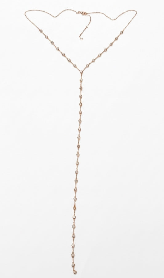 Diamond Station Drop Lariat