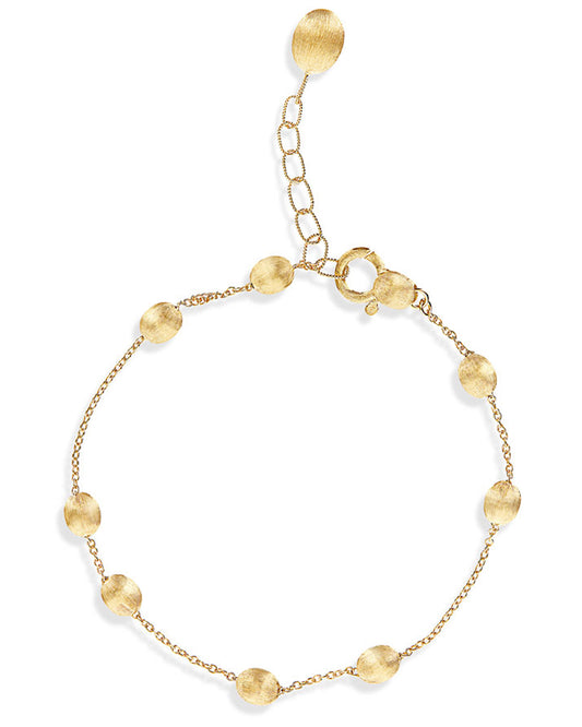 Hand Engraved Gold Boule Bracelet