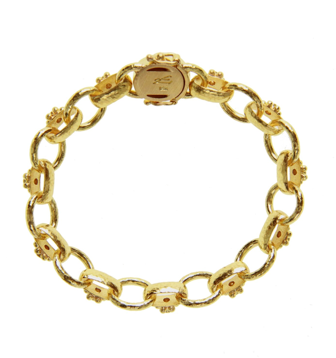 Diamond Daisy Link Bracelet