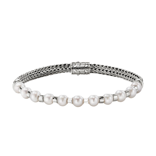 'Essentials' Extra Small Chain Freshwater Pearl Bracelet