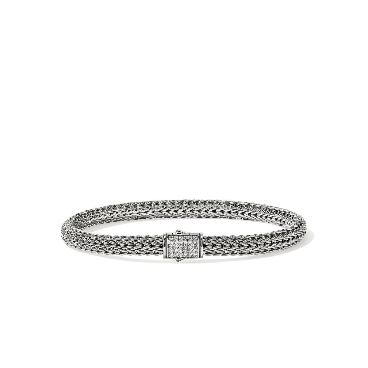 Icon 5mm Chain Bracelet with Pave Diamond Clasp