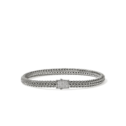 Icon 5mm Chain Bracelet with Pave Diamond Clasp