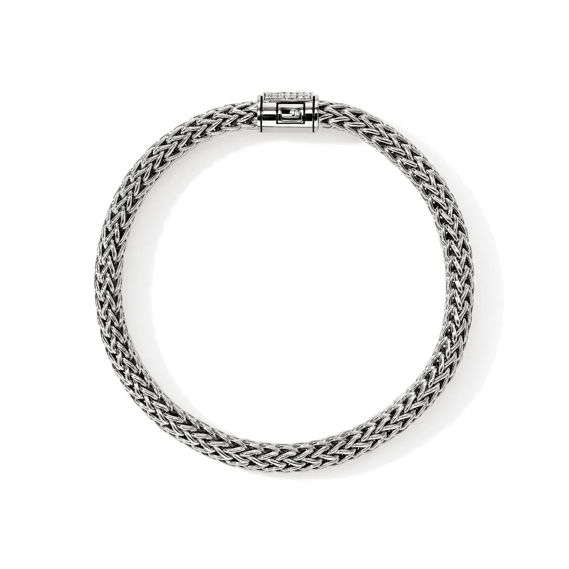 Icon 7.5mm Chain Bracelet with Pave Diamond Clasp