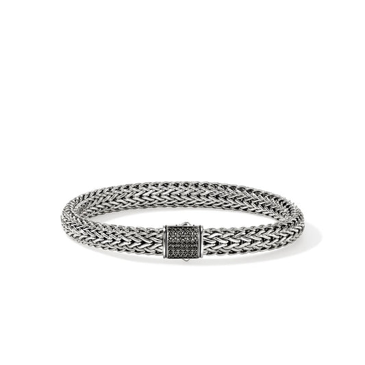 Icon 7.5mm Chain Black Sapphire Bracelet