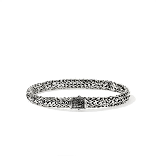 Icon 6.5mm Chain Black Sapphire Bracelet