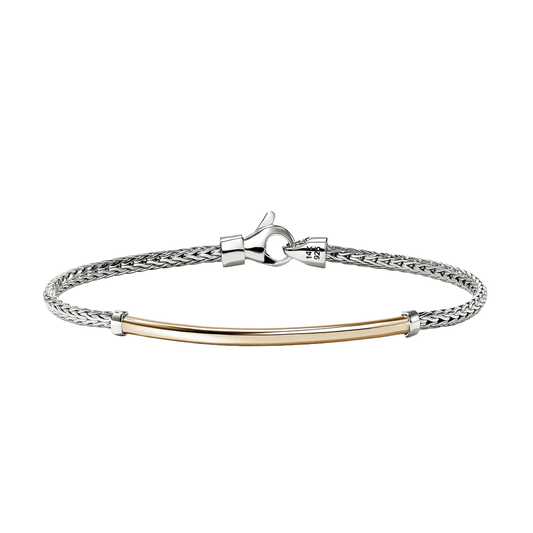 2.5mm Gold Bar Bracelet