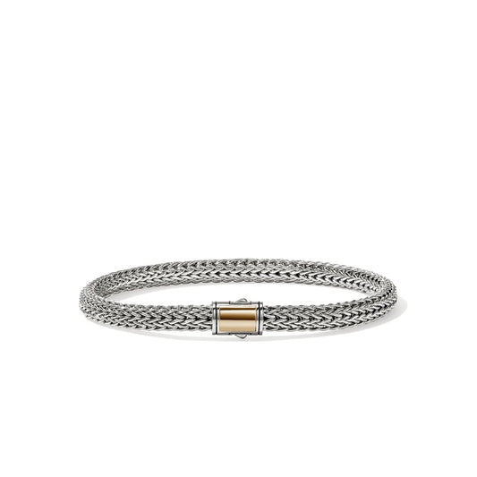 Icon 5mm Silver And Gold Chain Bracelet