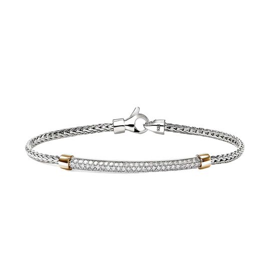 Pave Diamond Bar Bracelet