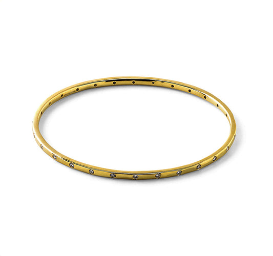 Bangle in 18K Gold with Diamonds