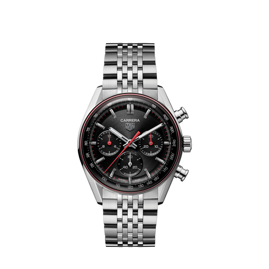 41mm Carrera Watch with Black Dial