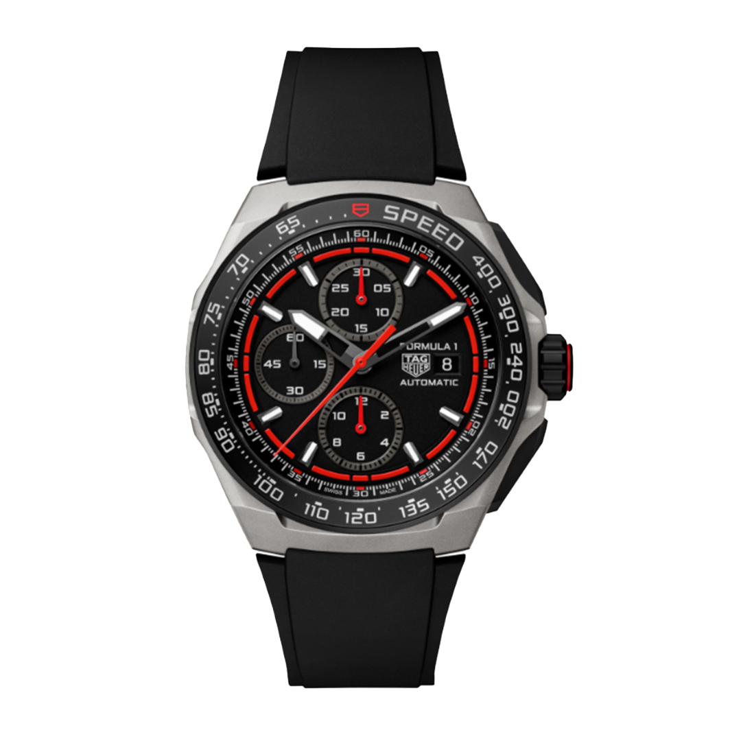 44mm Formula 1 Chronograph Automatic Watch in Black