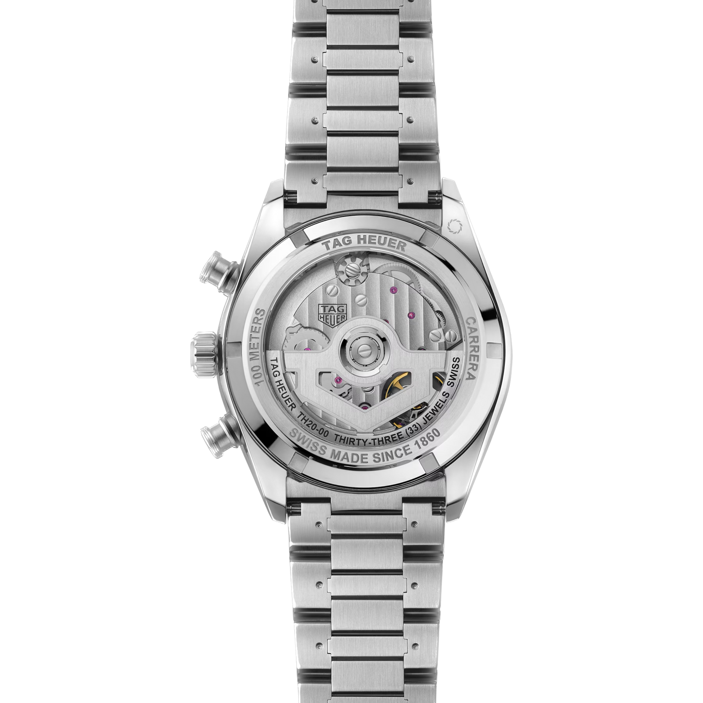 42mm Carrera Chronograph Watch with Black Dial