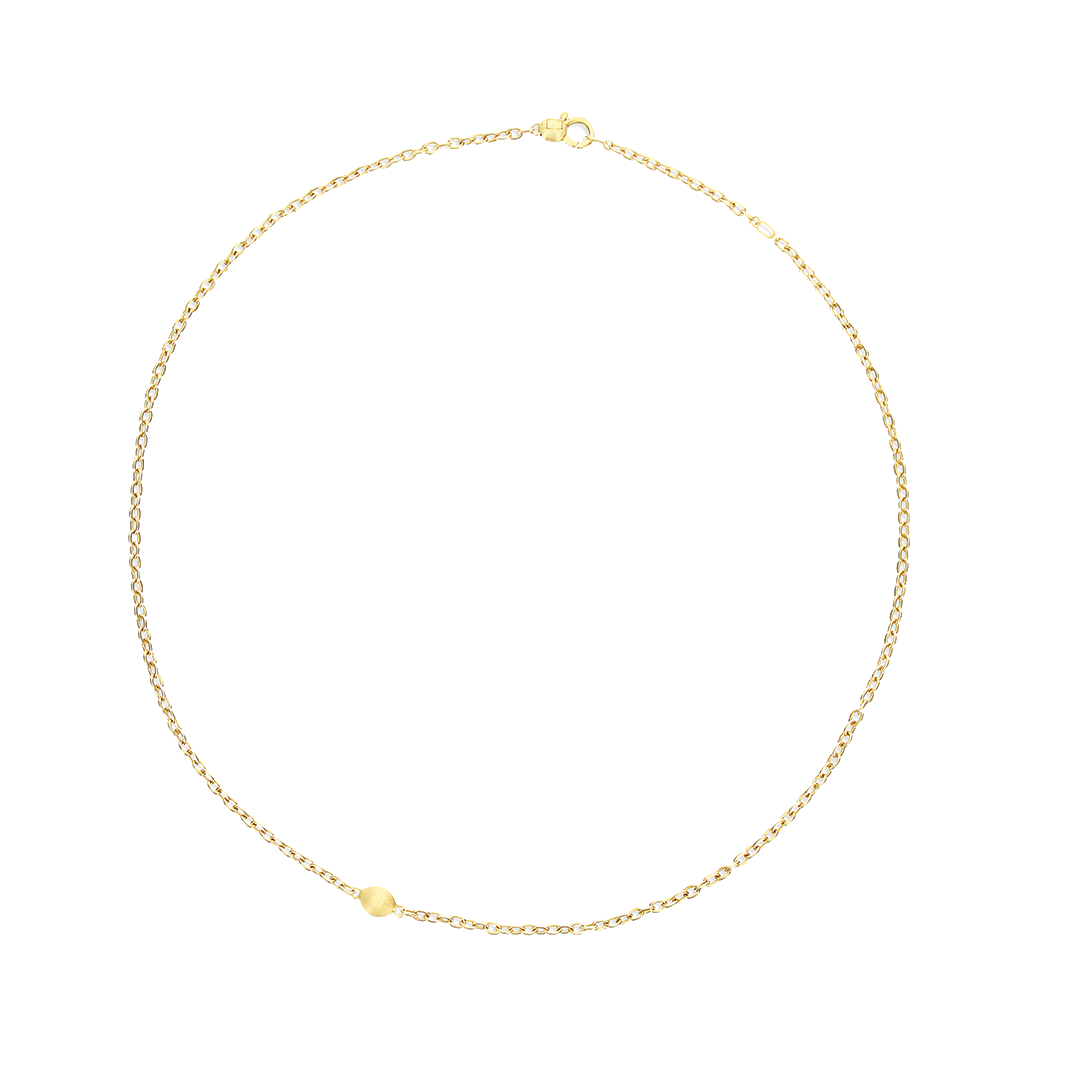 Gold Boule Chain Necklace