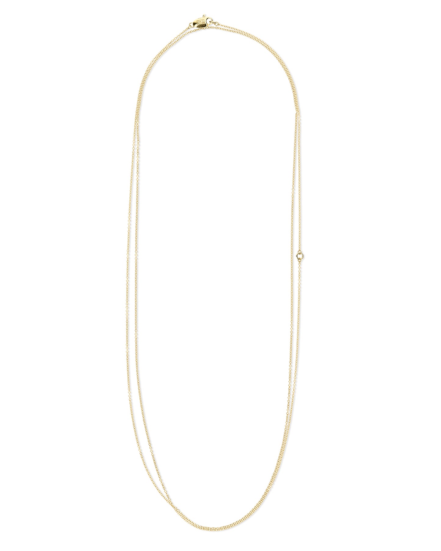 Yellow Gold Rolo Chain Necklace