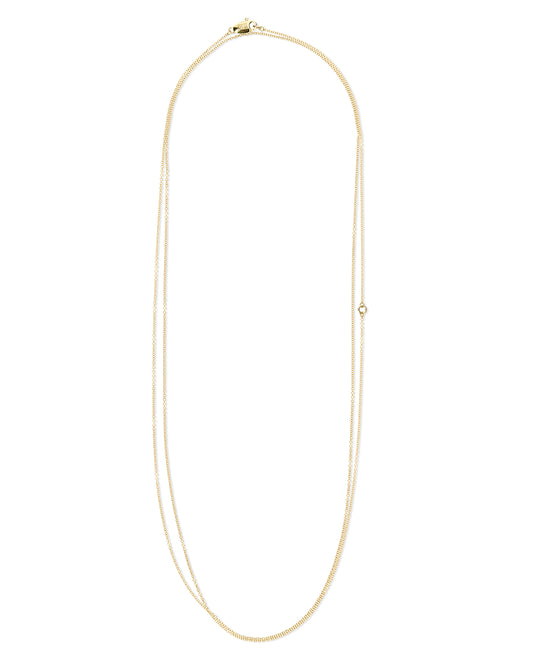 Yellow Gold Rolo Chain Necklace
