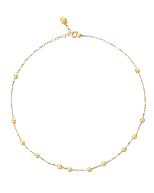 Hand Engraved Boules Collar Necklace
