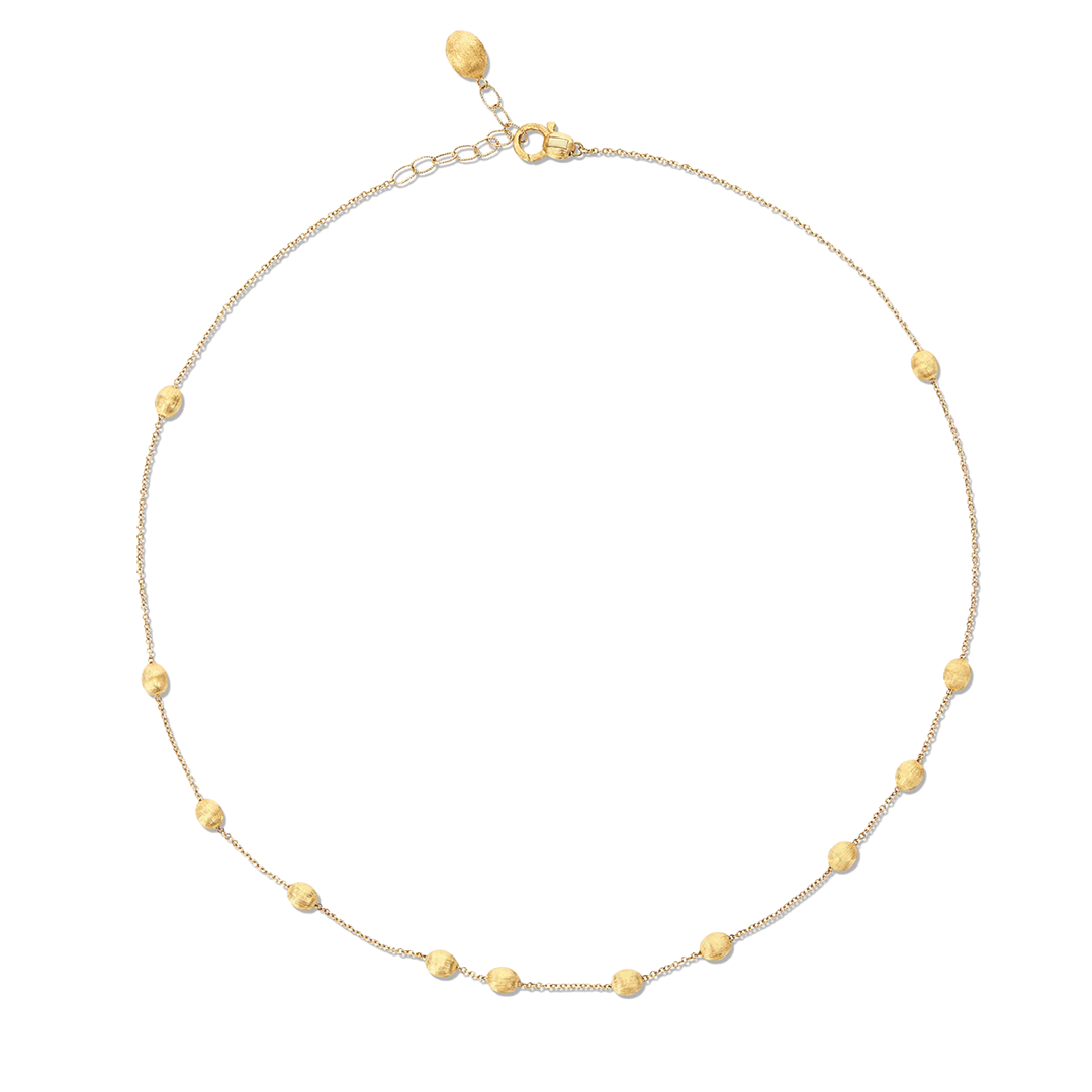 Hand Engraved Boules Collar Necklace