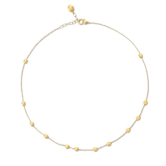 Hand Engraved Boules Collar Necklace