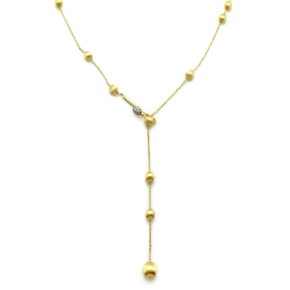 'Dancing In The Rain' Lariat Necklace with Diamond Hook Clasp