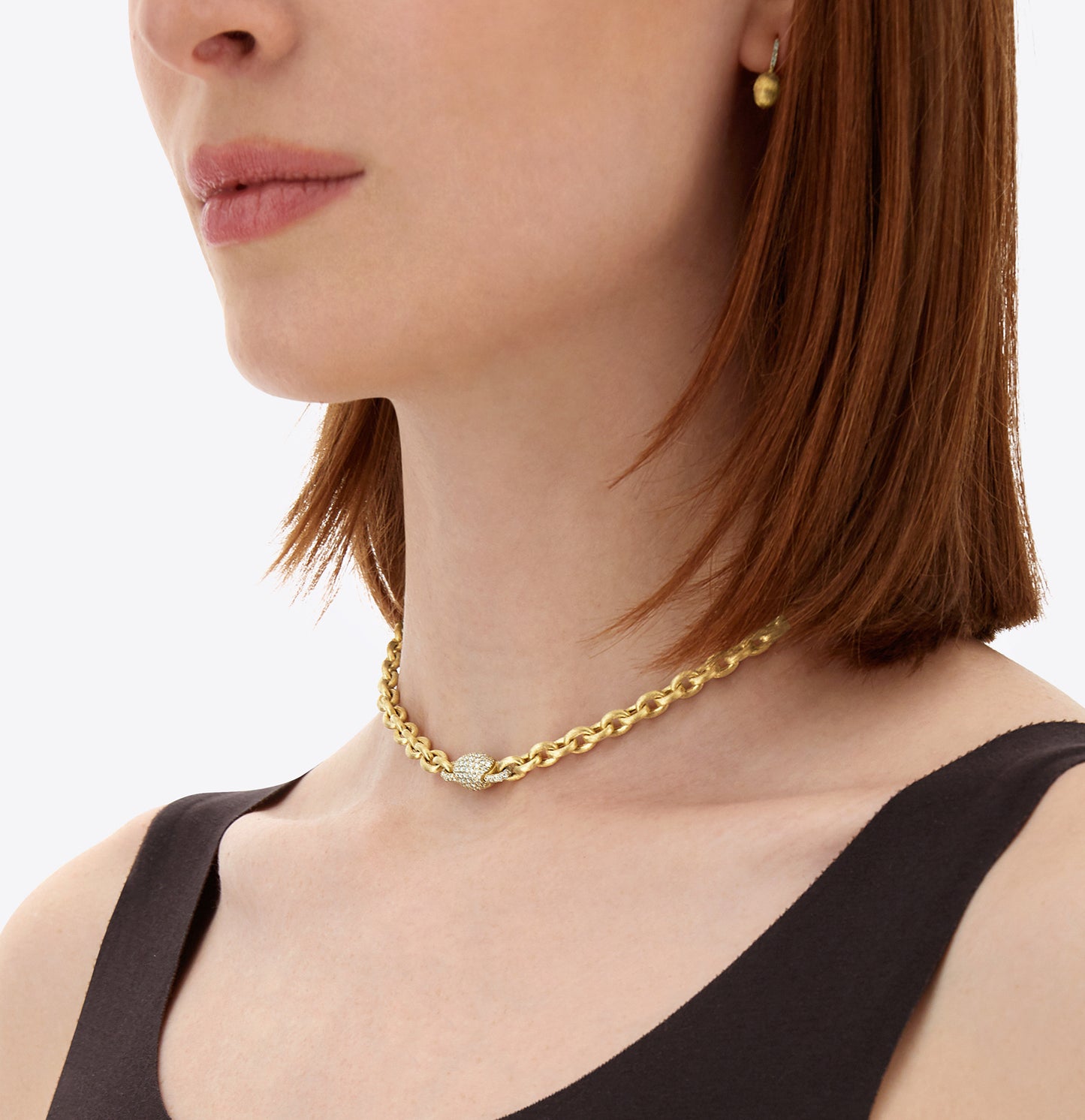 Libera Aura Gold And Diamond Necklace