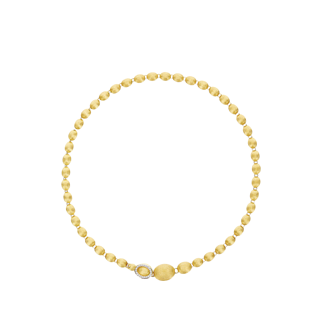 Hand Engraved Convertible Necklace with Diamond Accented Clasp