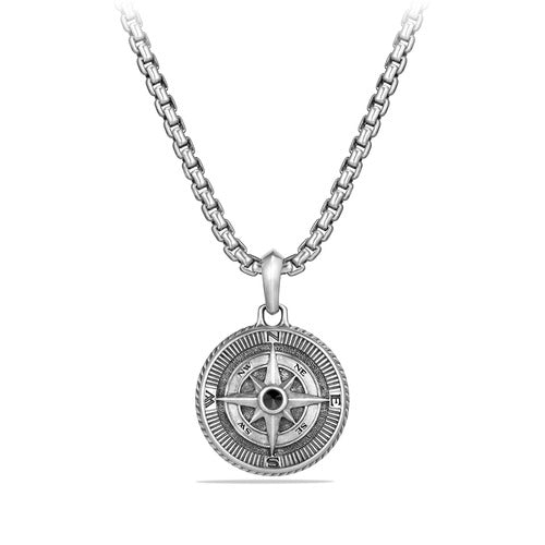 Maritime® Compass Amulet with Black Diamond