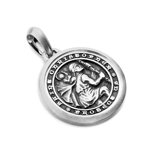 St. Christopher Amulet in Sterling Silver
