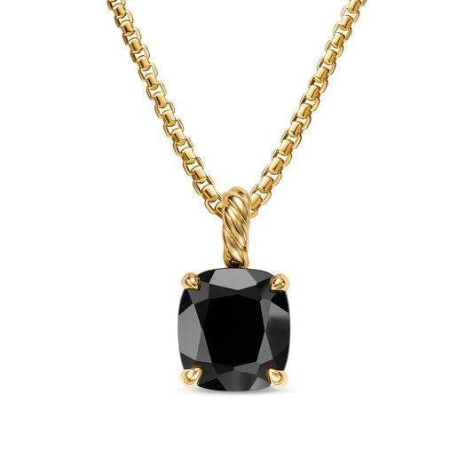 DAVID YURMAN 18KY 12MM MARBELLA PENDANT WITH 5.28CT BLACK ON...