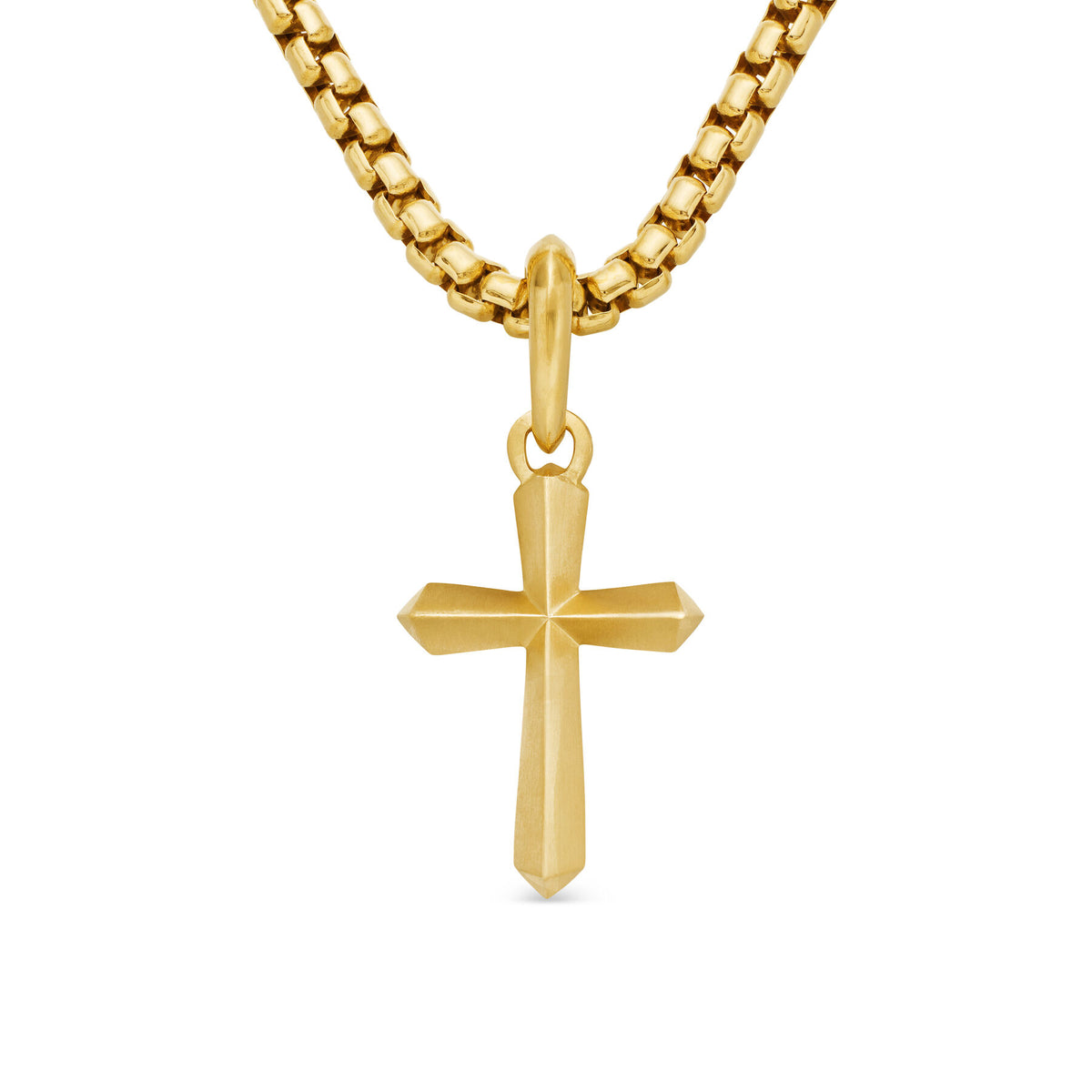 Roman Cross Amulet in 18K Yellow Gold