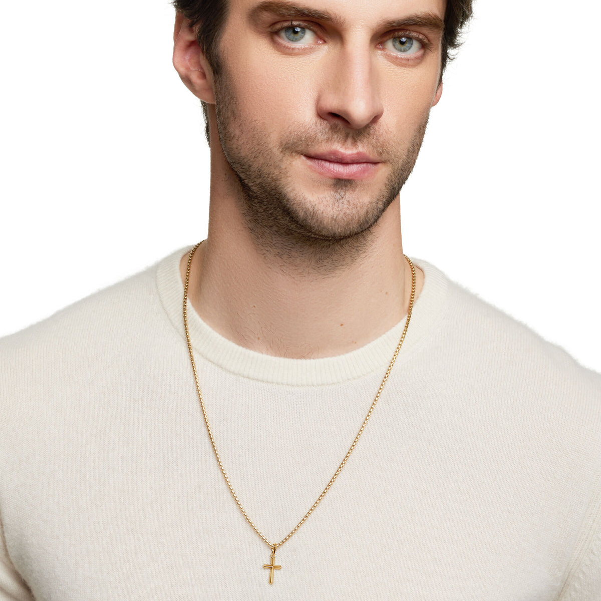 Roman Cross Amulet in 18K Yellow Gold