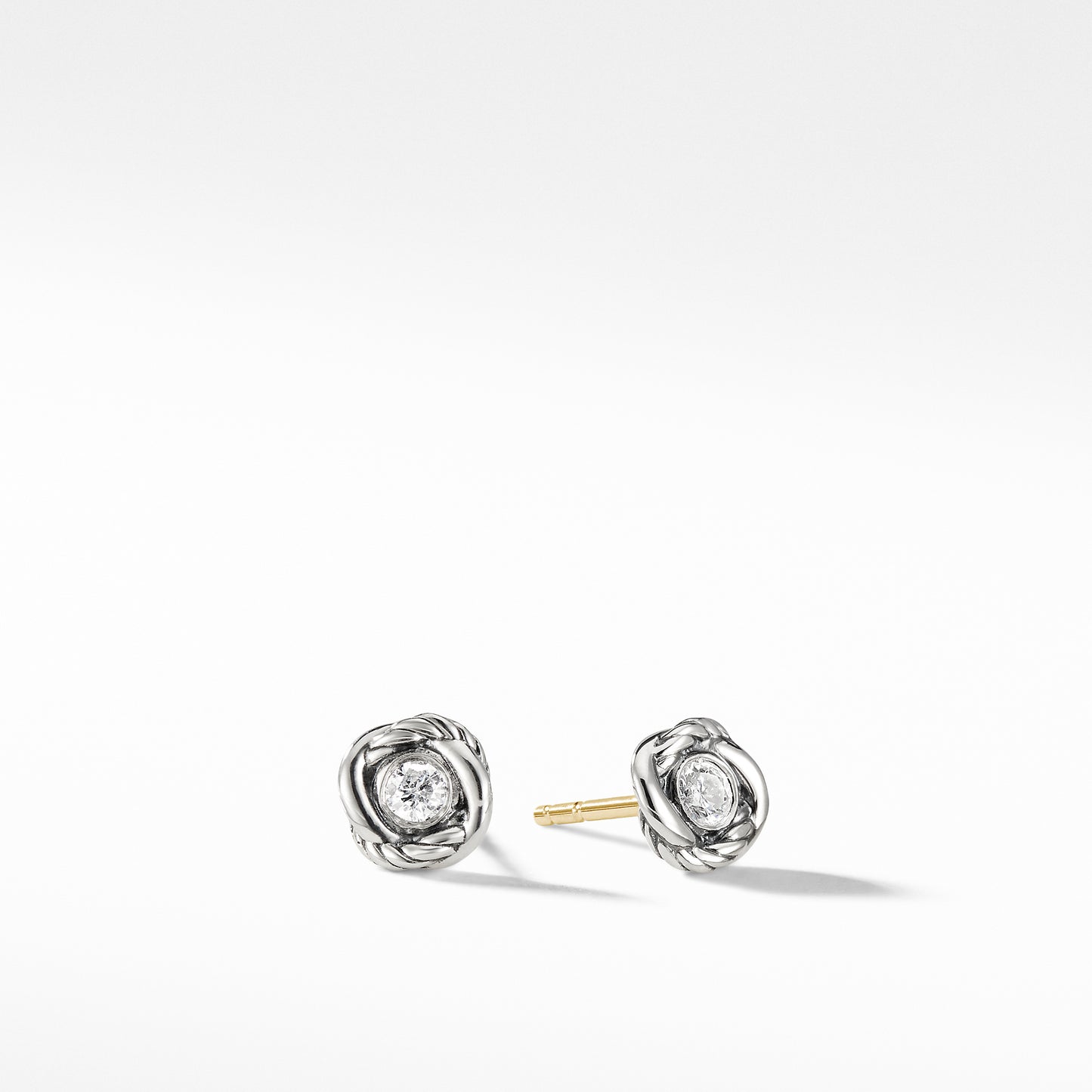 Infinity Earrings with Diamonds