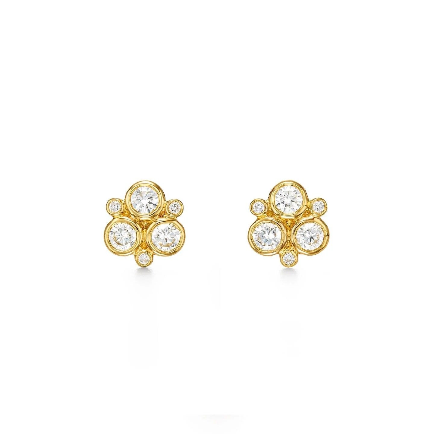 Medium Classic Diamond Trio Earrings