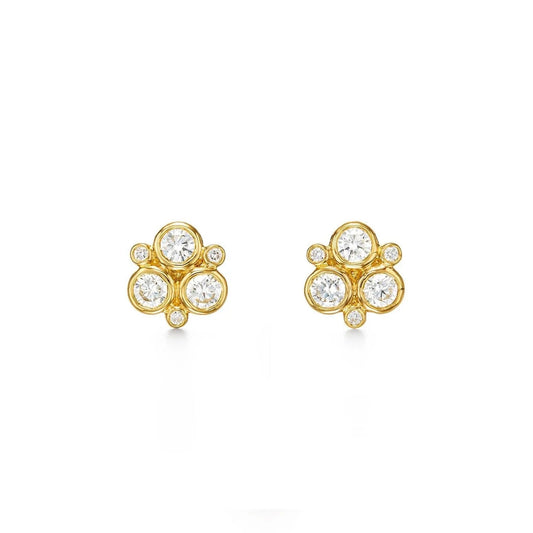 Medium Classic Diamond Trio Earrings