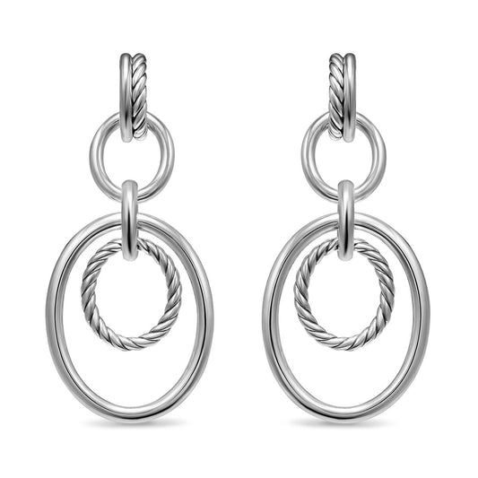 DY Mercer® Mobile Drop Earrings in Sterling Silver, 65.7mm