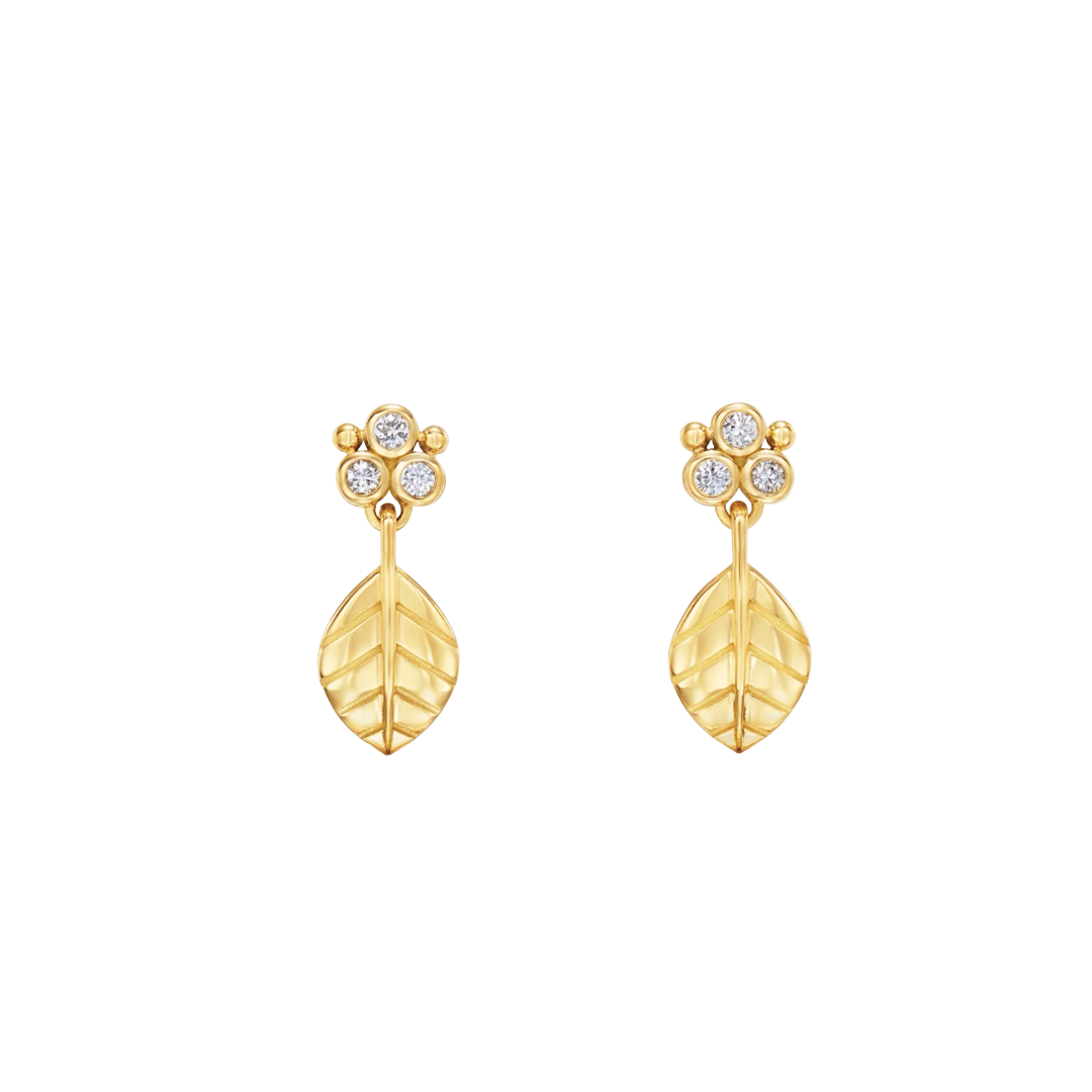Arcadia Drop Earrings with Diamonds