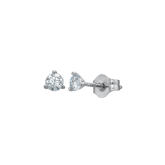 3-ProngDiamond Stud Earrings, 0.20ctw