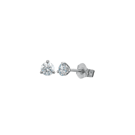 3-Prong Diamond Stud Earrings, 0.25ctw