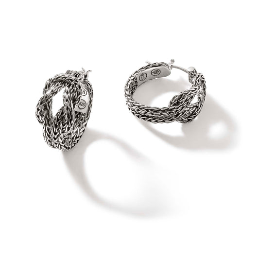 Manah Love Knot Hoop Earrings