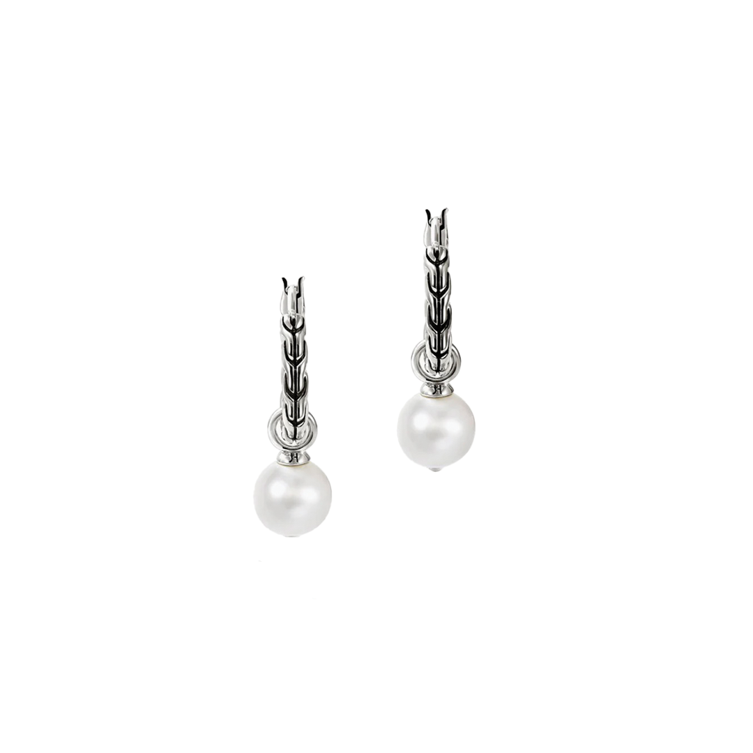 'Essential' Freshwater Pearl Hoop Earrings