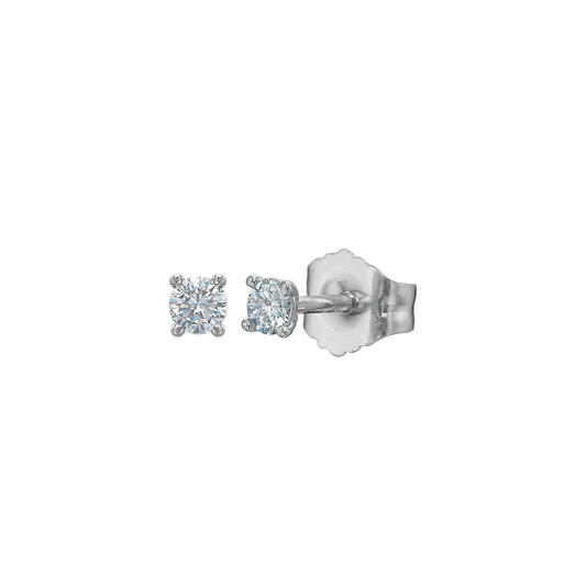 4-Prong Diamond Stud Earrings, 0.10ctw