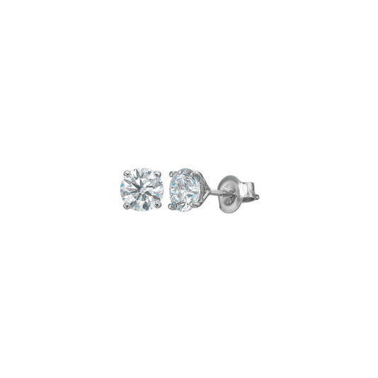 4-Prong Diamond Stud Earrings, 1.50ctw