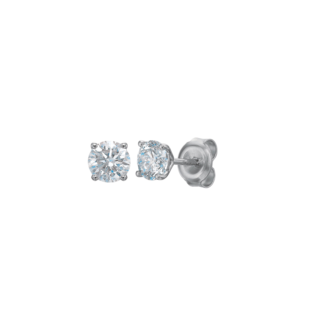 4-Prong Diamond Stud Earrings, 0.25ctw