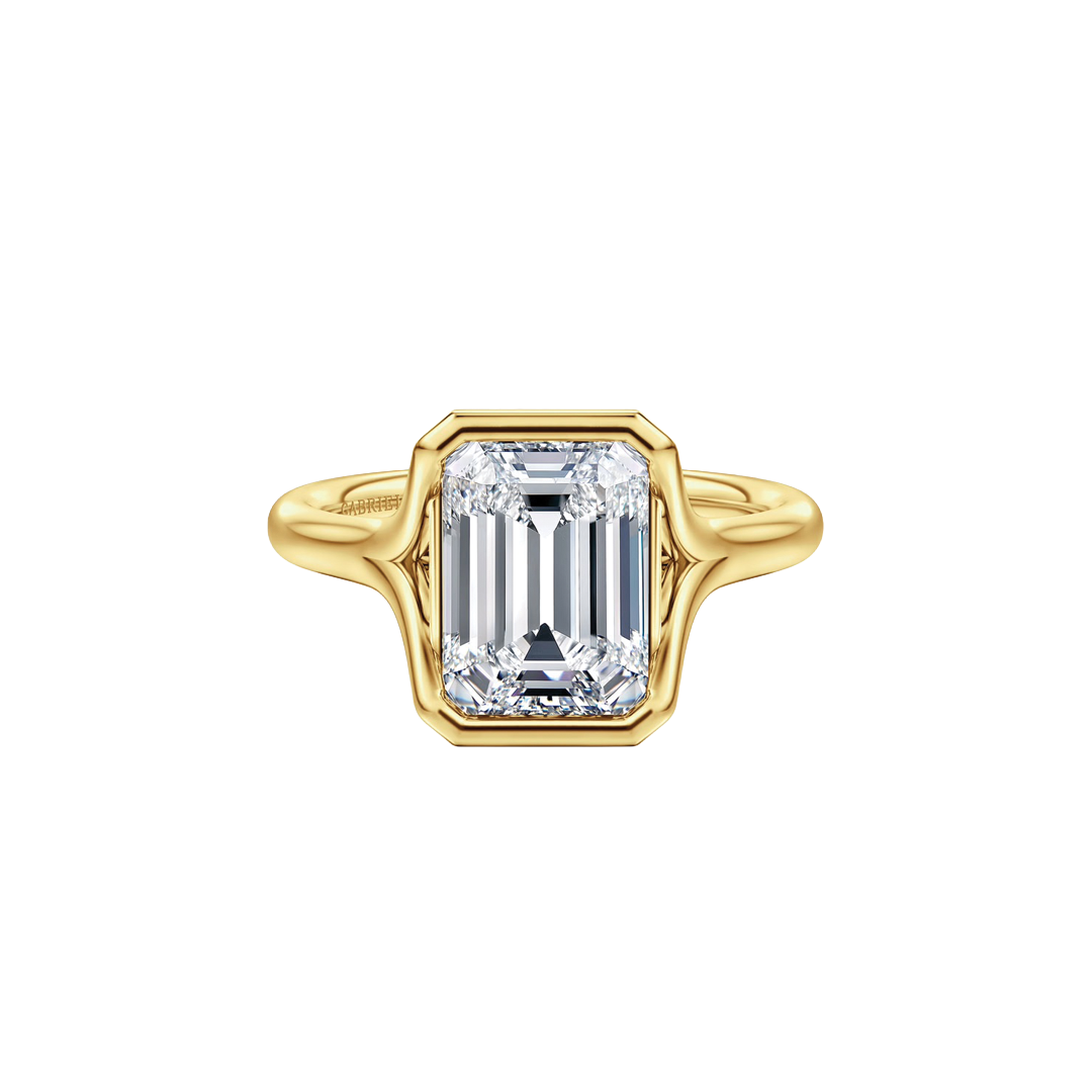 Agnes Solitaire Engagement Ring Setting in Yellow Gold