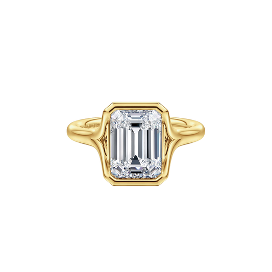 Agnes Solitaire Engagement Ring Setting in Yellow Gold